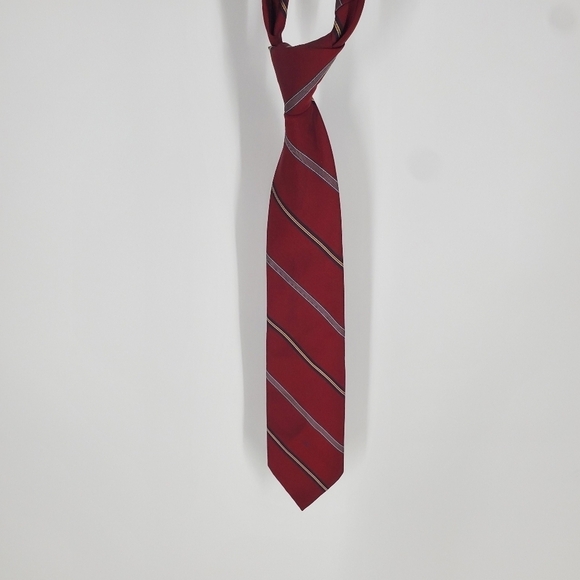 CHRISTIAN DIOR Vintage Men’s Neck Tie OS Red - Picture 5 of 5